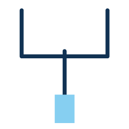 Icon of American football field goal posts.