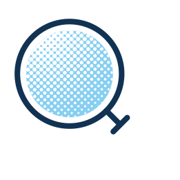 Icon of a magnifying glass. 