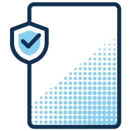 Icon of a verified document. 